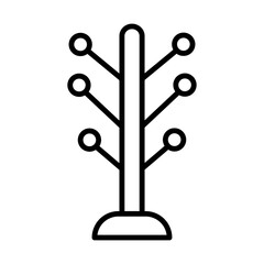 Coat rack line icon