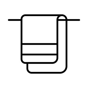recommend clip art: Towel line icon