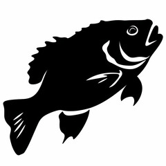 Obraz premium Fish symbol for fishing vector image