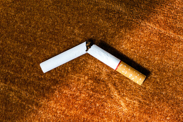 Broken Cigarette Closeup
