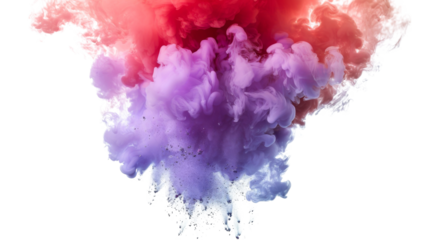 Paint explosion , powder splash , smoke