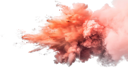 Paint explosion , powder splash , smoke