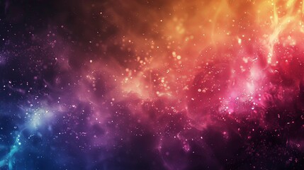 Fototapeta premium A colorful space background with a lot of sparkles