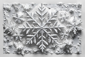Winter Wonderland: Elegant Snowflake Patterns in Minimalist Design