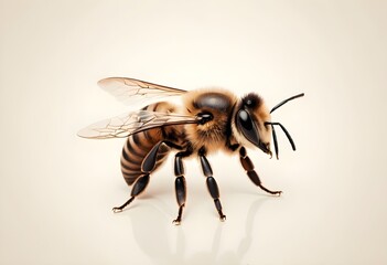 bee isolated on white or transparent background