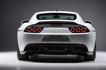 Rear view of sport car