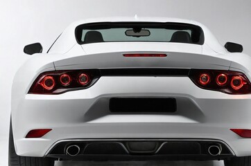 Rear view of sport car