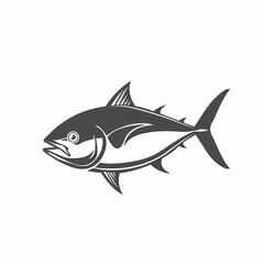 Fototapeta premium Tuna fish logo design template silhouette vector image