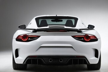 Rear view of sport car