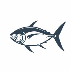 Obraz premium Tuna fish logo design template silhouette vector image