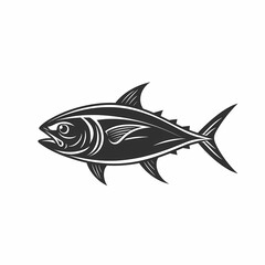 Fototapeta premium Tuna fish logo design template silhouette vector image