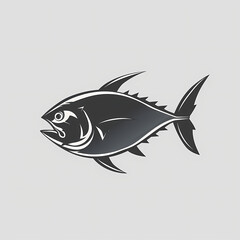 Obraz premium Tuna fish logo design template silhouette vector image
