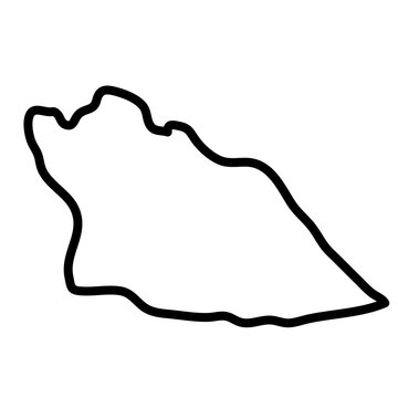 Cuando Cubango map illustration