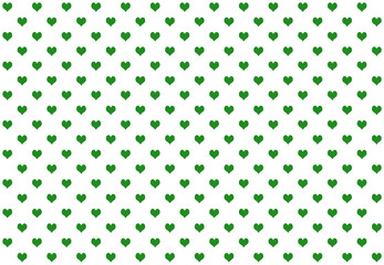 Heart ForestGreen color on white background. For Background.
