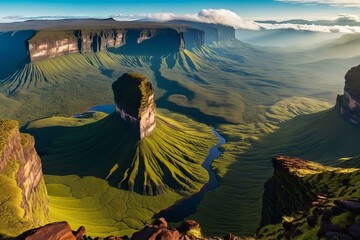 Late Afternoon at Mount Roraima with Vibrant Spring Colors