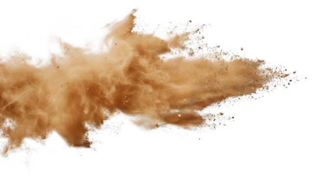 Sand dust cloud , sandstorm , splash