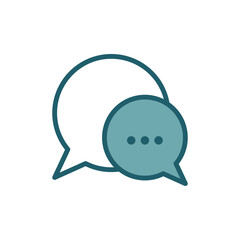 bubble speech icon vector design template simple and clean