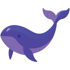 Naklejka premium Whimsical Ocean Friend Marine Life Illustrations Blue Whale