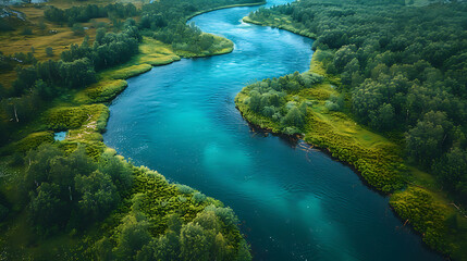 Obraz premium Explore the Great Outdoors: Adventure Drone Photography