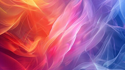 A colorful, abstract background with red, orange, and blue swirls