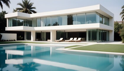 Fototapeta premium luxury swimming pool