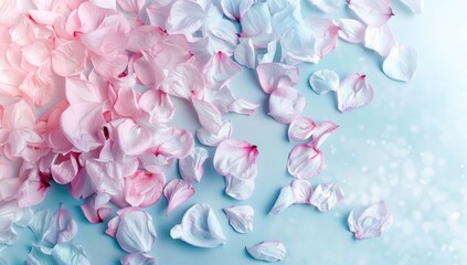 Obraz premium a image of a close up of a bunch of pink and white petals