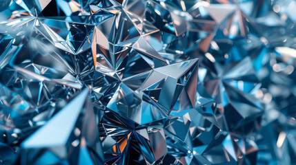 Abstract diamond texture wallpaper with geometric shapes and blue tones