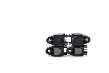 fiber socket on white background. data transmission.