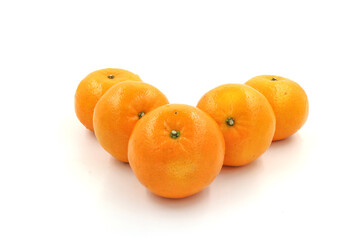 oranges isolated on white background