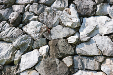 Wall made of stone for background
