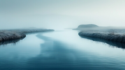 Simplicity & Serenity: A Minimalist View of Lakes & Rivers