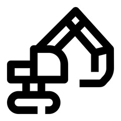 Construction line vehicle and transportation icon