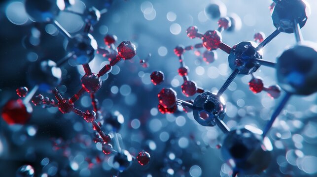 A display of nano-catalysts used in chemical manufacturing, shown catalyzing reactions more efficiently at the molecular level to reduce waste and improve yields.
