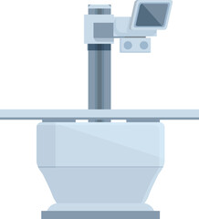 Flat vector illustration of a digital bathroom scale with an electronic display, isolated on white