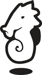 silhouette of a horse