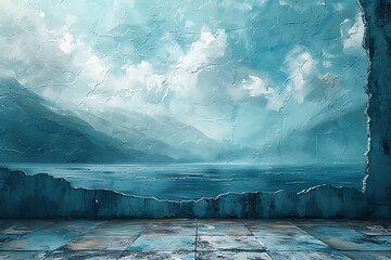 Minimalist Beauty: Oil Painting on Canvas