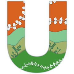 Letter U