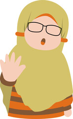 Cute girl expression gesture