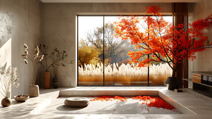 Autumn Warm Colors Product Presentation Canvas Mockup - Sophisticated Branding