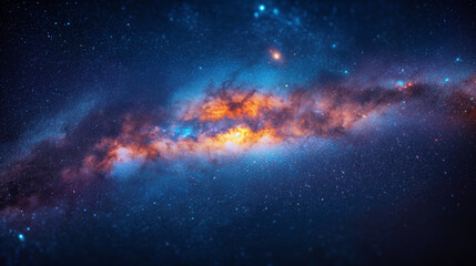 Obraz premium Planet and Space Out of World Galaxy milky way background Ai