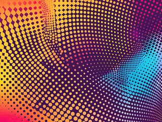 Vibrant halftone backgrounds for design