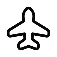 Aeroplane mode icon design in trendy style, premium vector