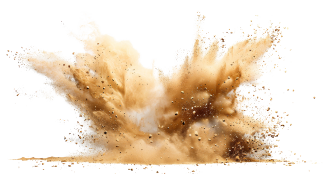 Sand explosion