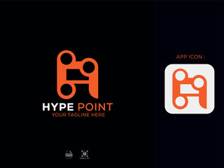 Alphabet H Minimal Letter Logo