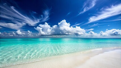 Fototapeta premium Idyllic Vacation Destination with Pristine Beach View