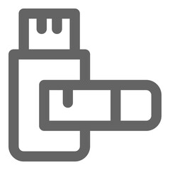 Pendrive icon, vector illustration, simple design, best used for web