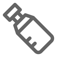 Color tube icon, vector illustration, simple design, best used for web