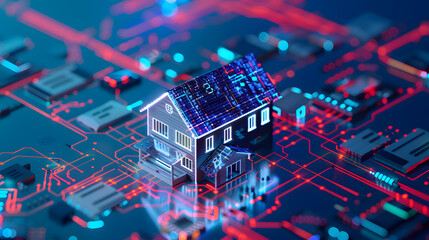 Obraz premium Smart home of the future.