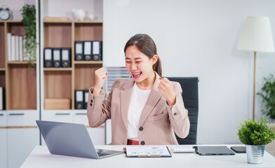 Asian businesswoman specializing in stock market and financial services, including roles as a loan...