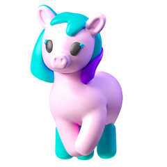 Naklejka premium baby horse